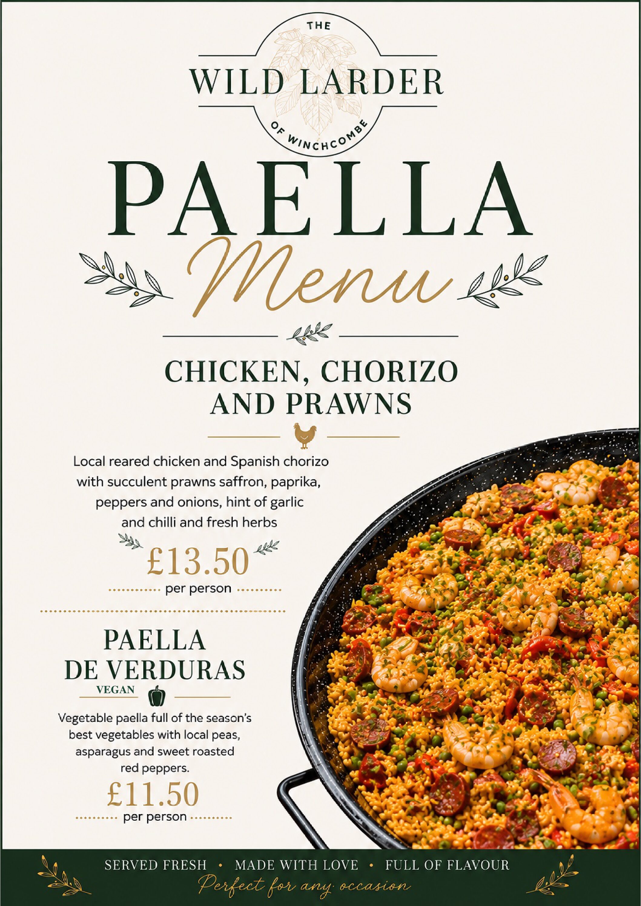 Wild_Larder Paella Poster